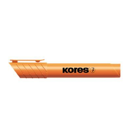 Resaltador Kores K-Marker Xh12 Naranja Paq C/12