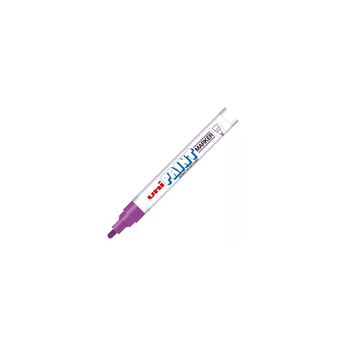 Marcador Azor Px-20 Uniball Paint Color Violeta Paq C/12 Pzas