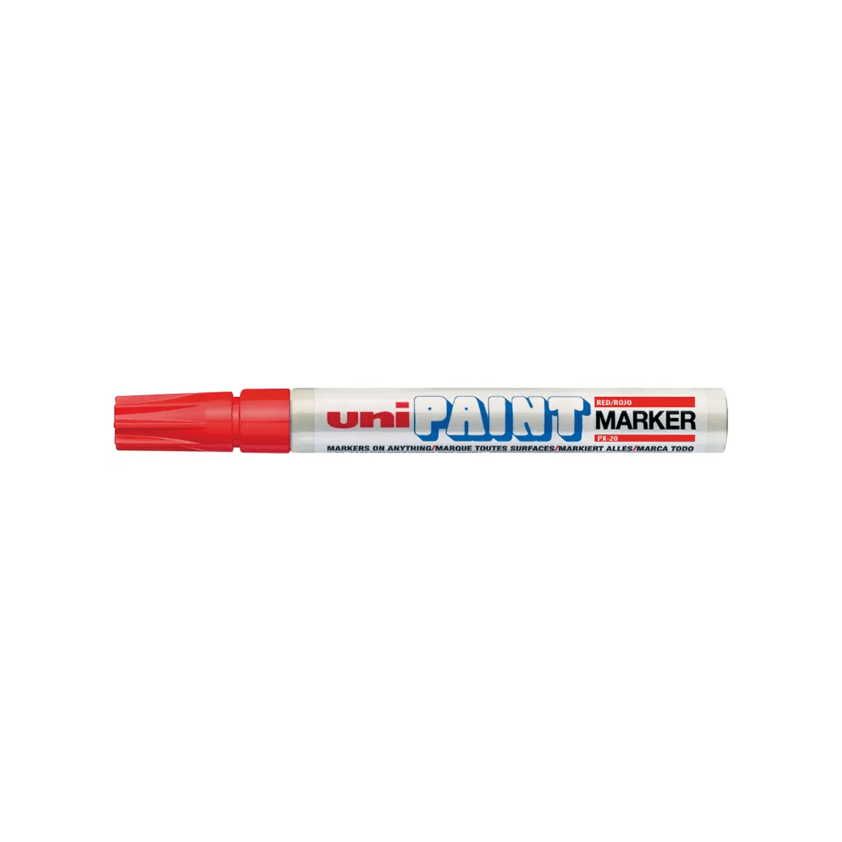 Marcador Azor Px-20 Uniball Paint Color Rojo C/12 Pzas