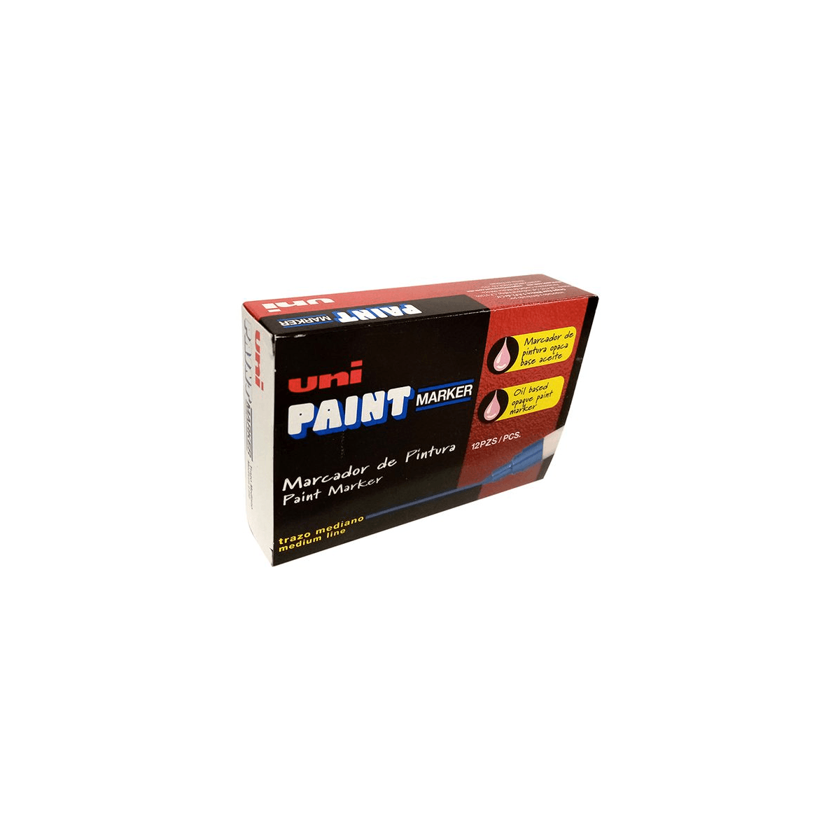 Marcador Azor Px-20 Uniball Paint Color Oro Paq C/12 Pzas