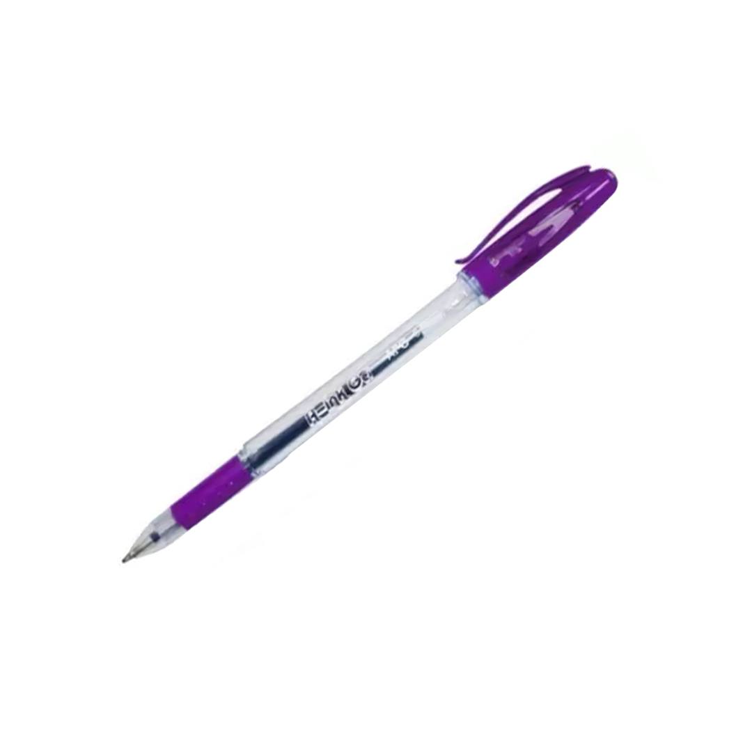 Boligrafo A-Ink Gel Morado C/12 Articulos Escolar Y Oficina