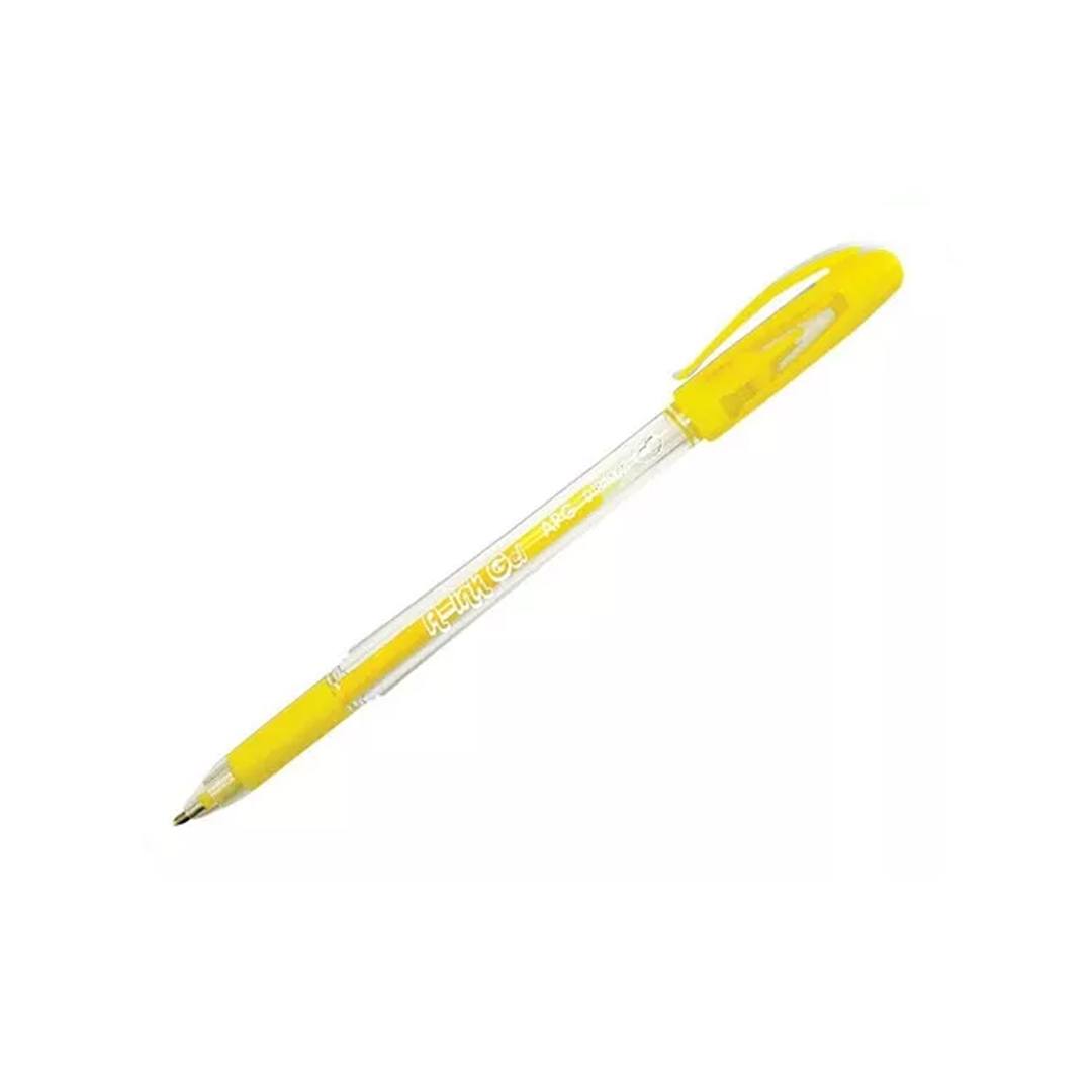 Boligrafo A-Ink Gel 0.8Mm Amarillo Paq C/12