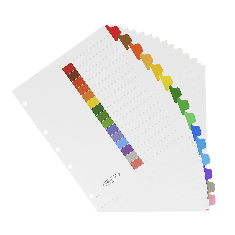 Separador Acco Tab 15 Div Sin Numeracion Articulos Escolar Y Oficina