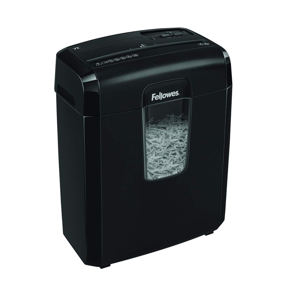Trituradora Fellowes Powershred 7C Corte Cruzado 7 Hojas Color Negro
