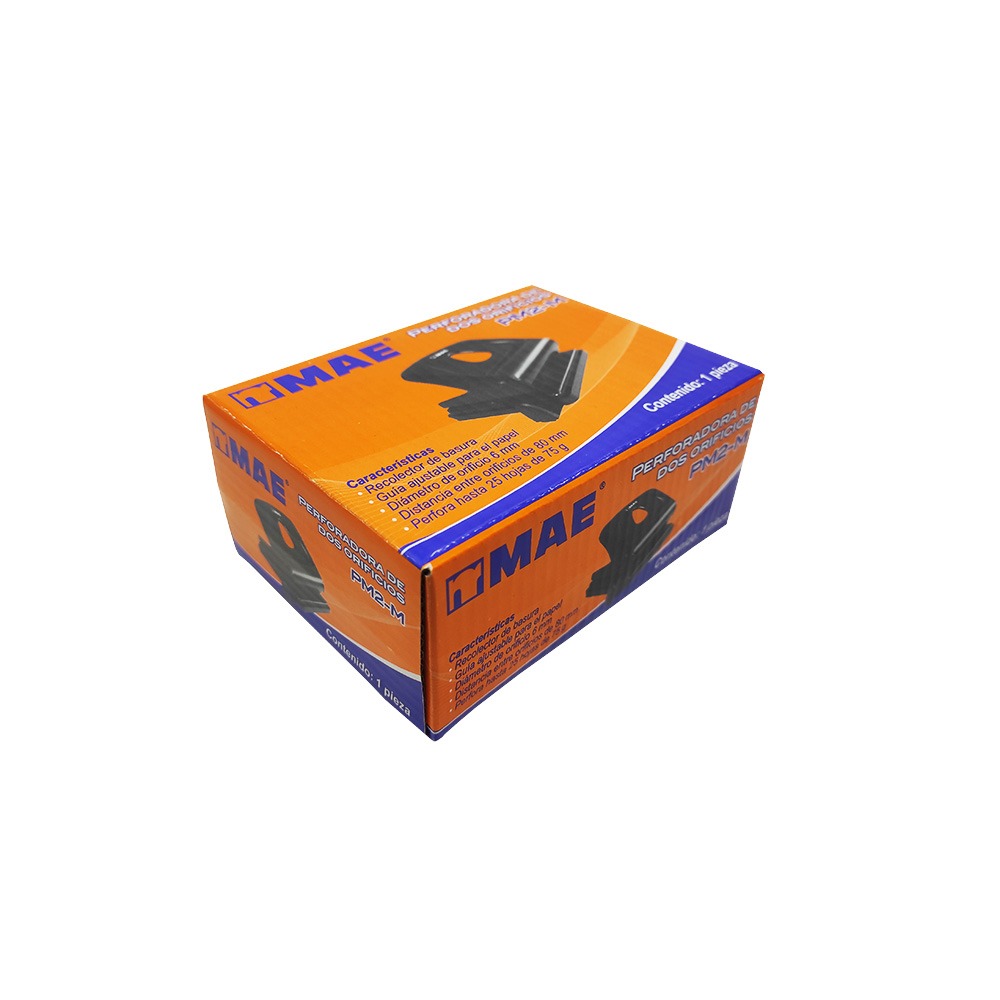 Perforadora Mae 2 Orificios 8Cm P/25 Hojas