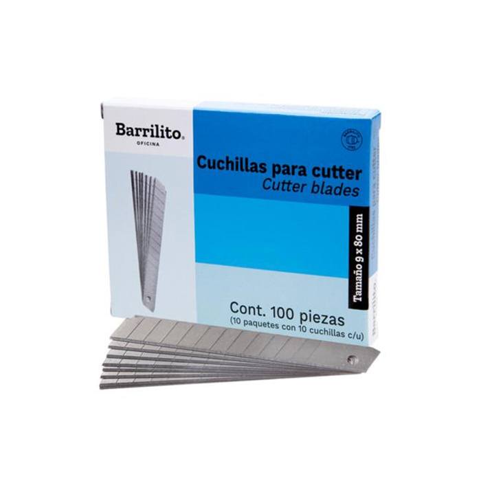Cuchillas Barrilito Repuesto Mediana Caja C/10 Tubos