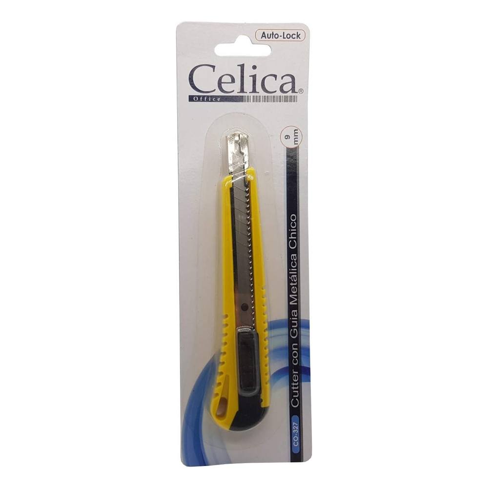 Cutter Celica Chico Guia Metalica 13Cms/Navaja 9Mm