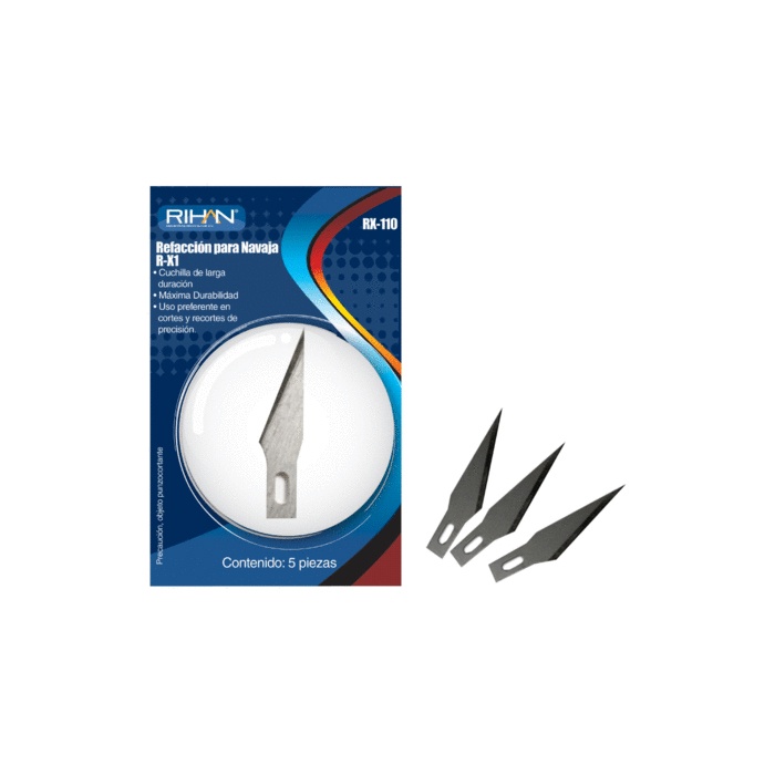 Refaccion Rihan P/Cutter Xacto Blister C/5 Piezas