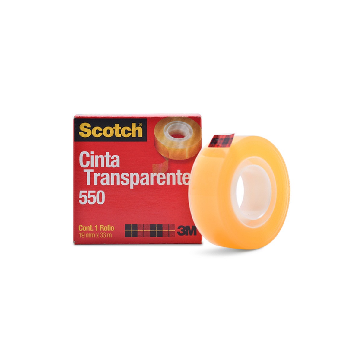 Cinta Scotch 3M 550 19X33 Transparente Adhesiva