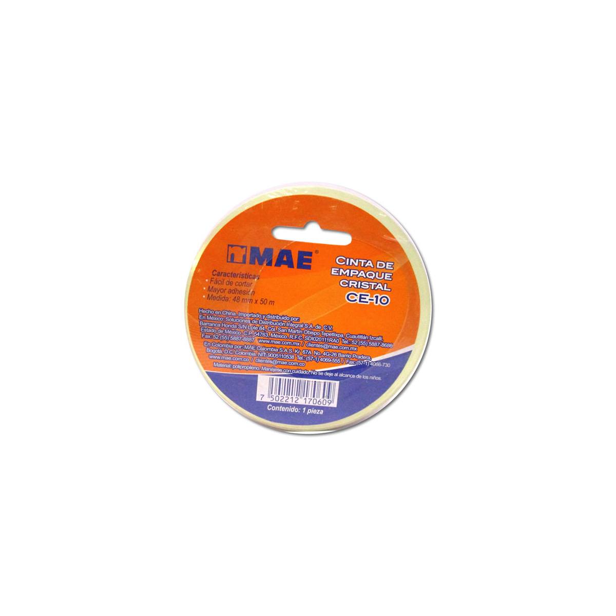 Cinta Mae Transparente 48 X 50 Pza Articulos Escolar Y Oficina