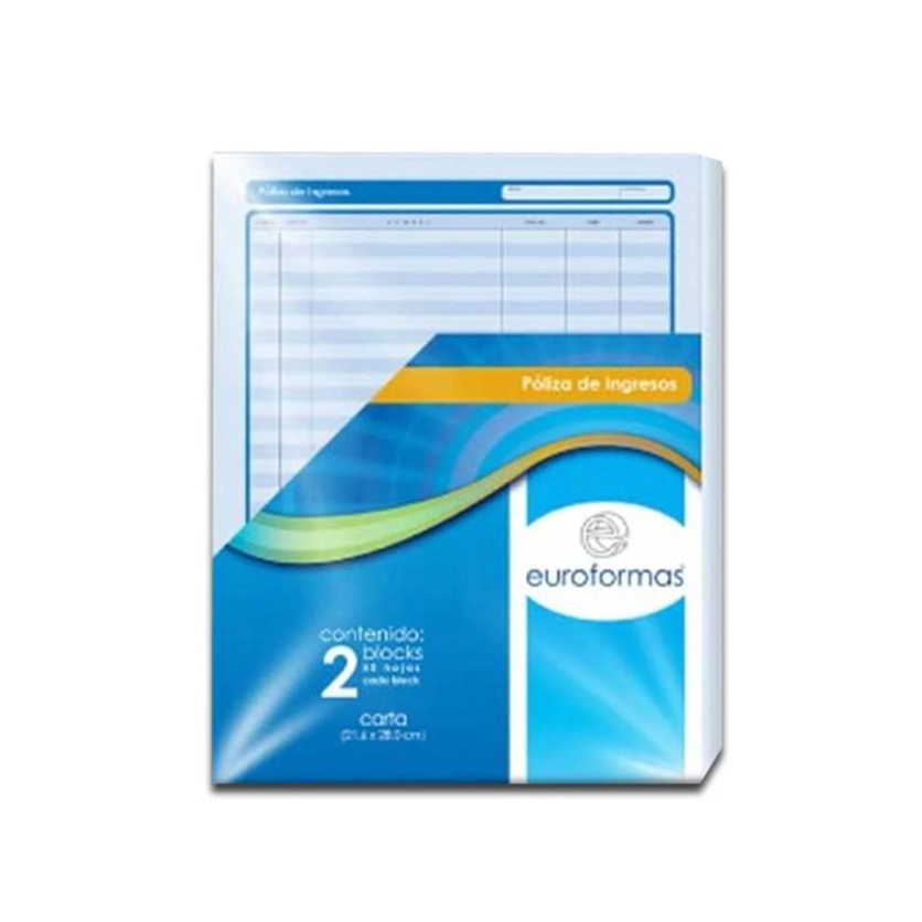 Poliza Ingreso Euroformas Carta 50H C/2 Blocks