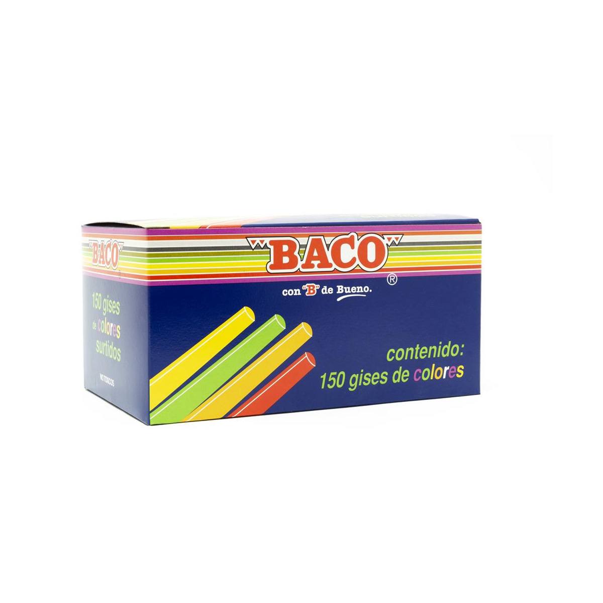 Gis Baco Colores Tic-150 Cajita C/150 Piezas