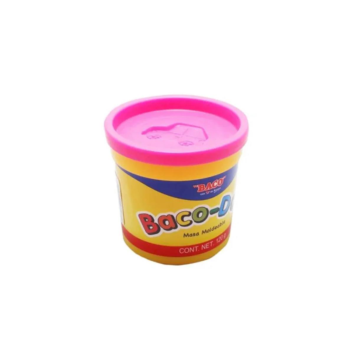 Plastilina Baco-Doh 120Gr Rosa Fluorescente