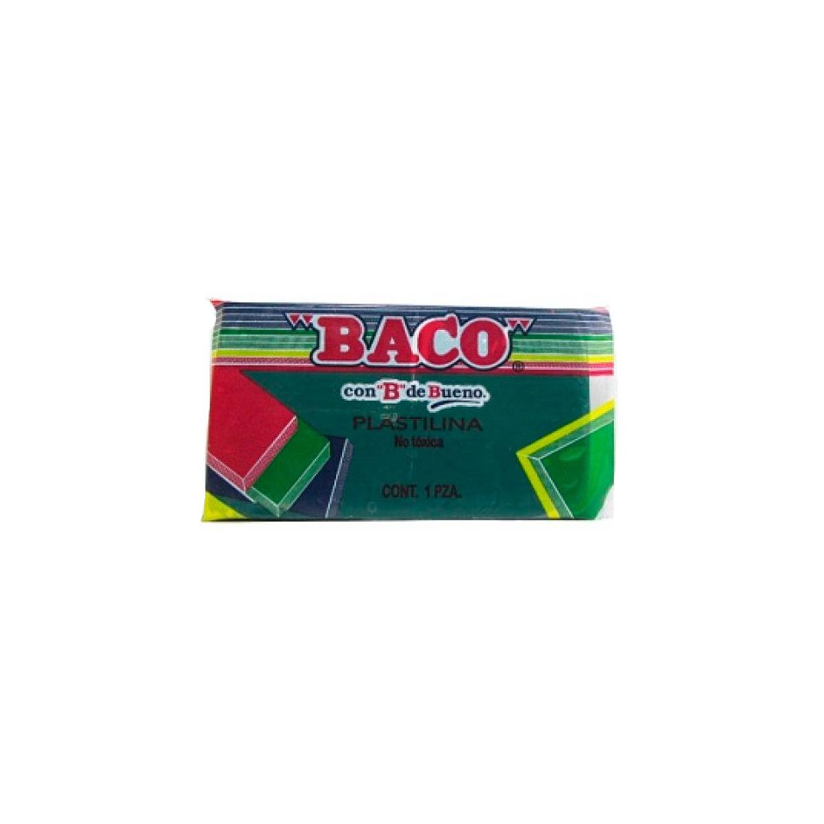 Plastilina Baco Marqueta 180Gr Verde Obscuro No.62