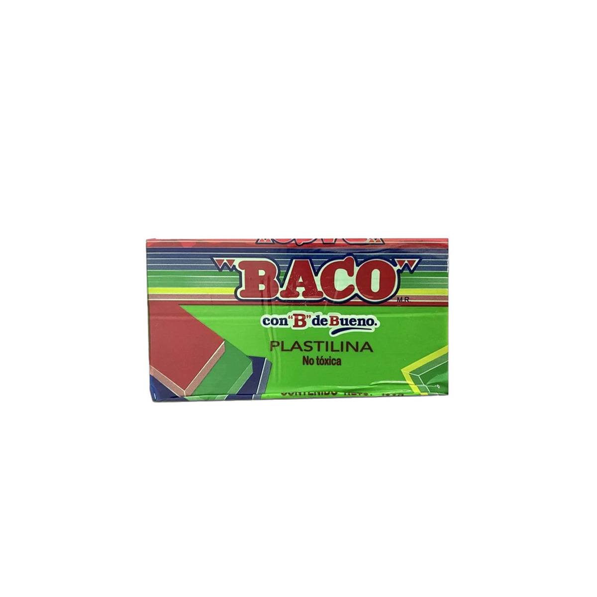 Plastilina Baco Marqueta 180Gr Verde Claro No.55