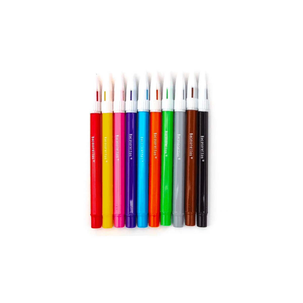 Marcador Bacoloreto Plumin Paq C/12 Articulos Escolar Y Oficina