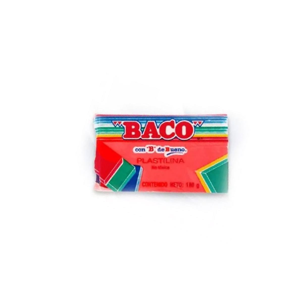 Plastilina Baco Marqueta 180Grs Color Rojo Coral