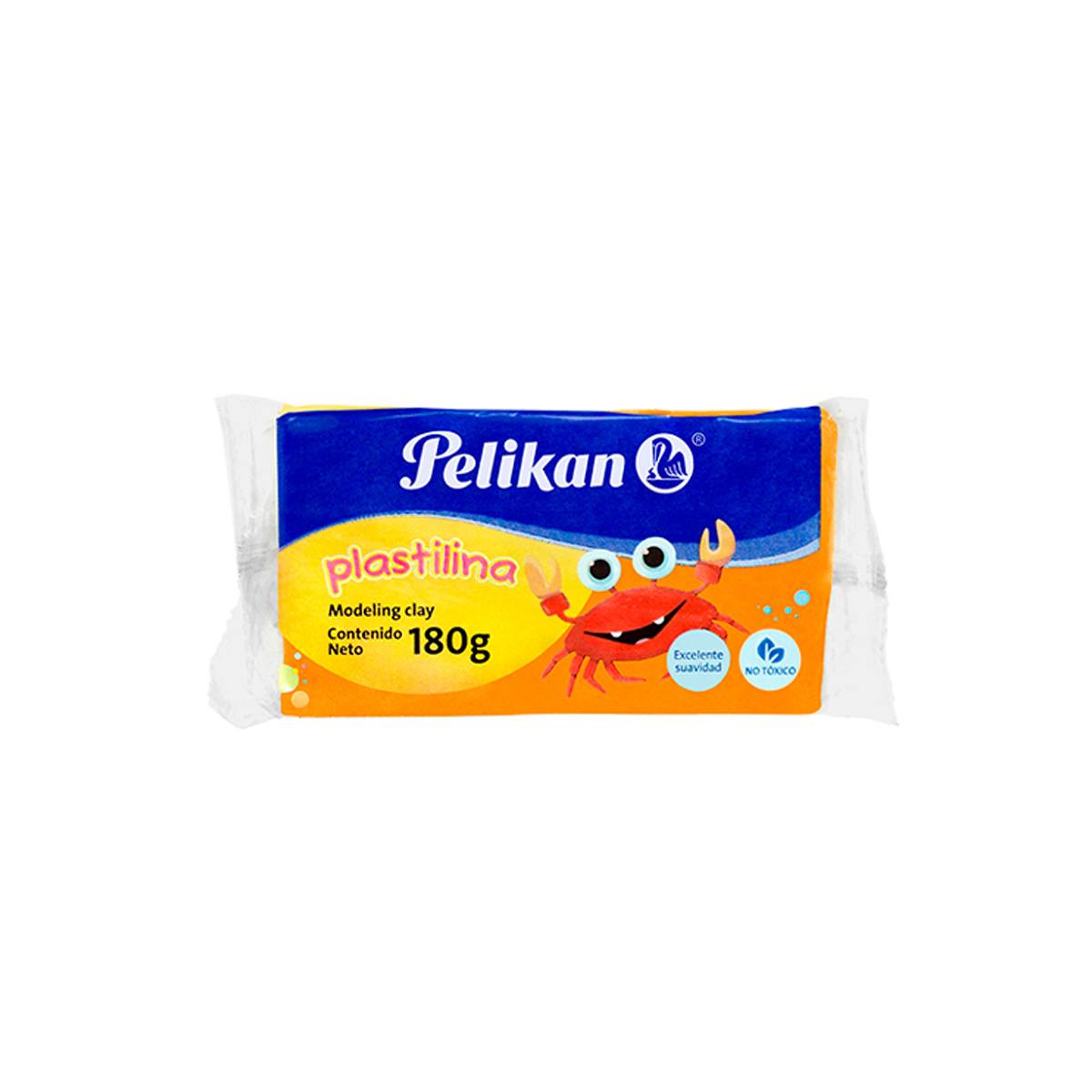Plastilina Marketa Pelikan Naranja 180 Grs
