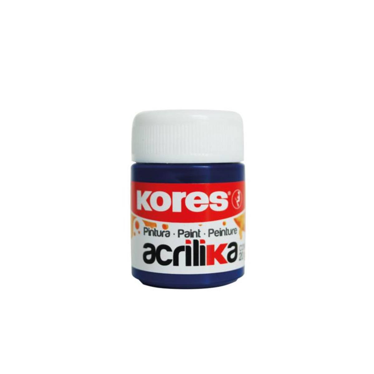 Pintura Acrilica Kores 20 Ml Azul Paq C/12 Botes