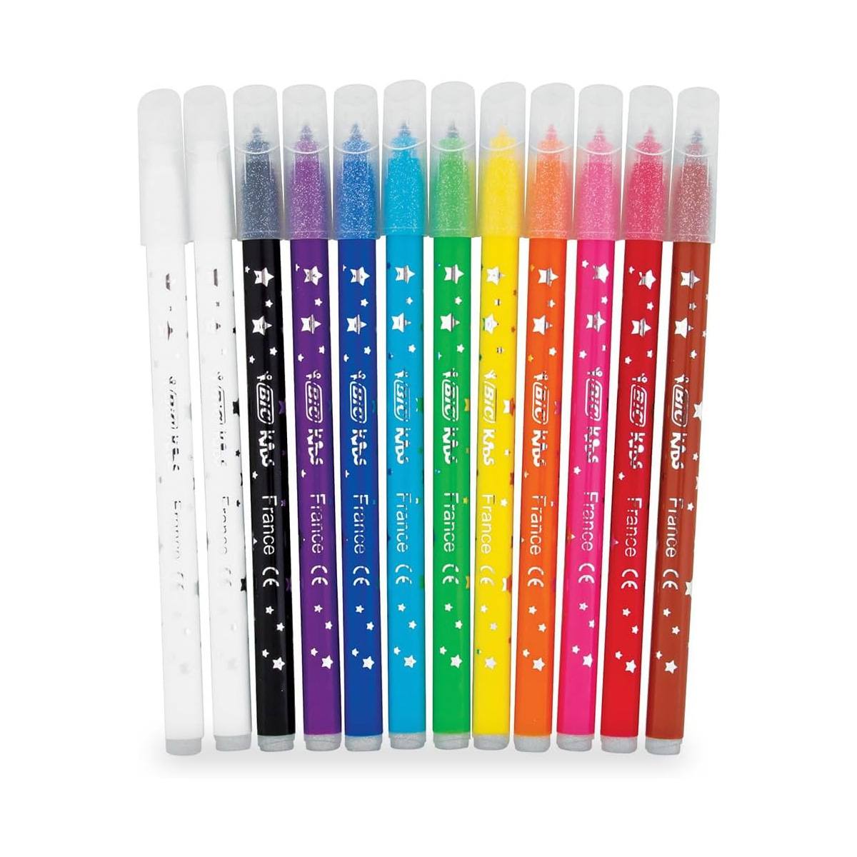 Plumones Bic Evolution Ultra Lavables Colores Surtidos Paq C/12 Pzas