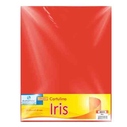 Cartulina Euromac Iris Rojo 50X65Cm C/10 Articulos Escolar Y Oficina