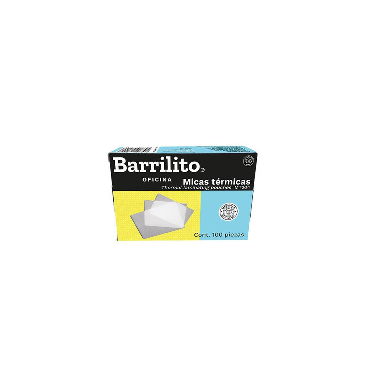 Micas Termicas Barrilito 90X135Mm Caja Paq C/100 Pz Pzas (200 Micras)