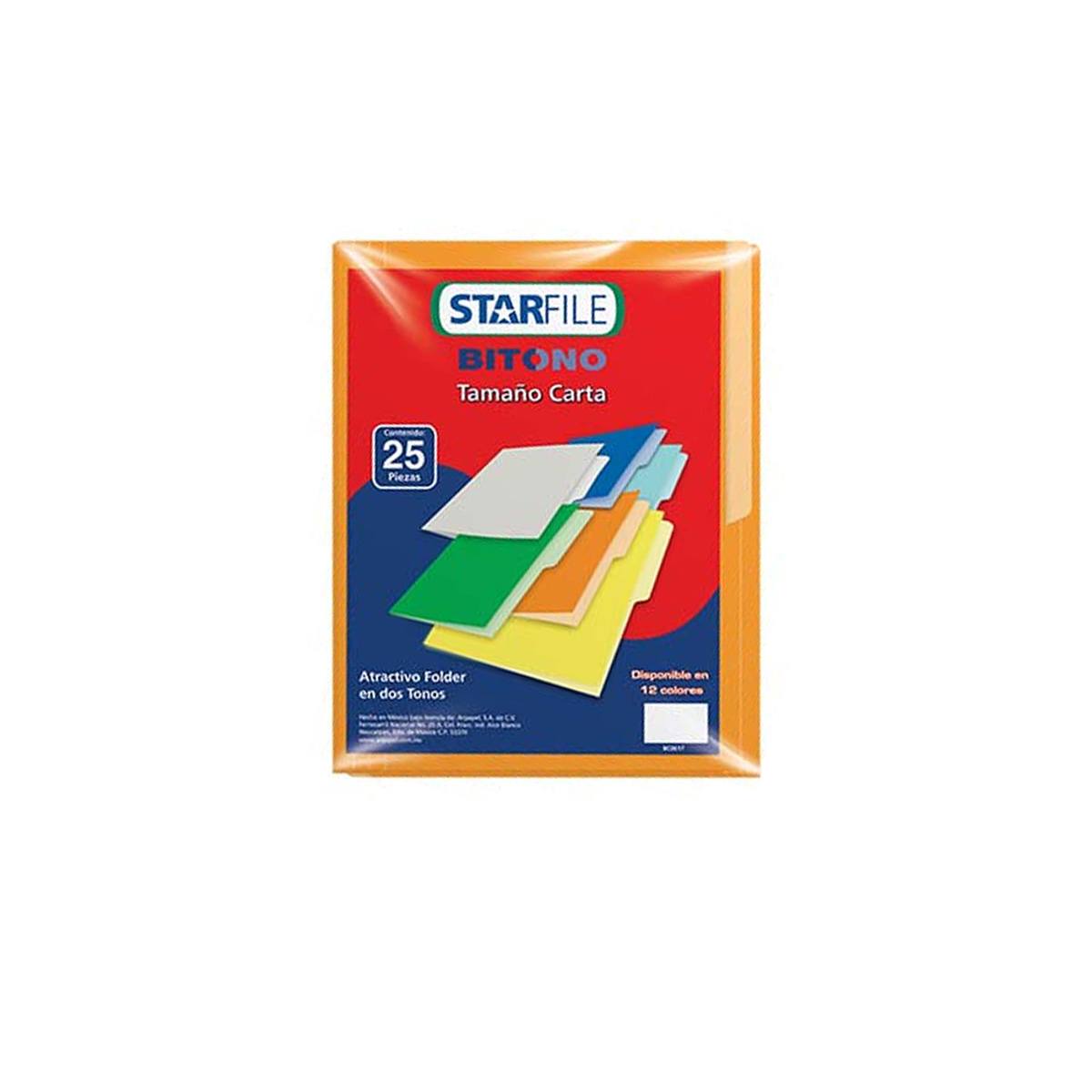 Folder Bitono Mapasa T.Carta Naranja C/25