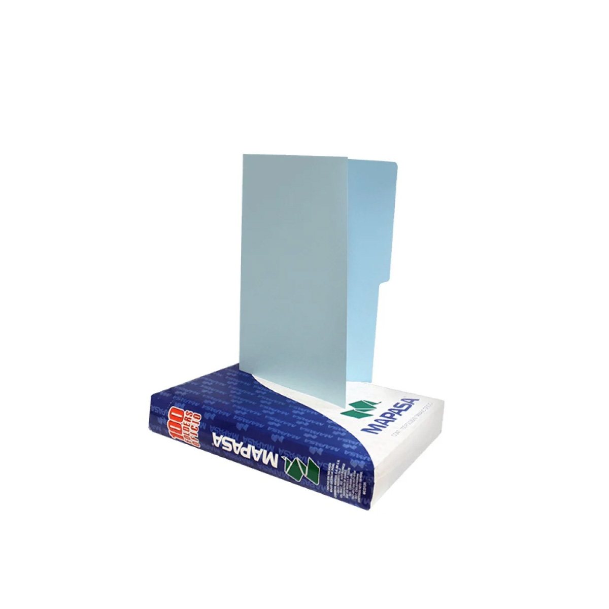 Folders Mapasa Azul Oficio C/100 Articulos Escolar Y Oficina