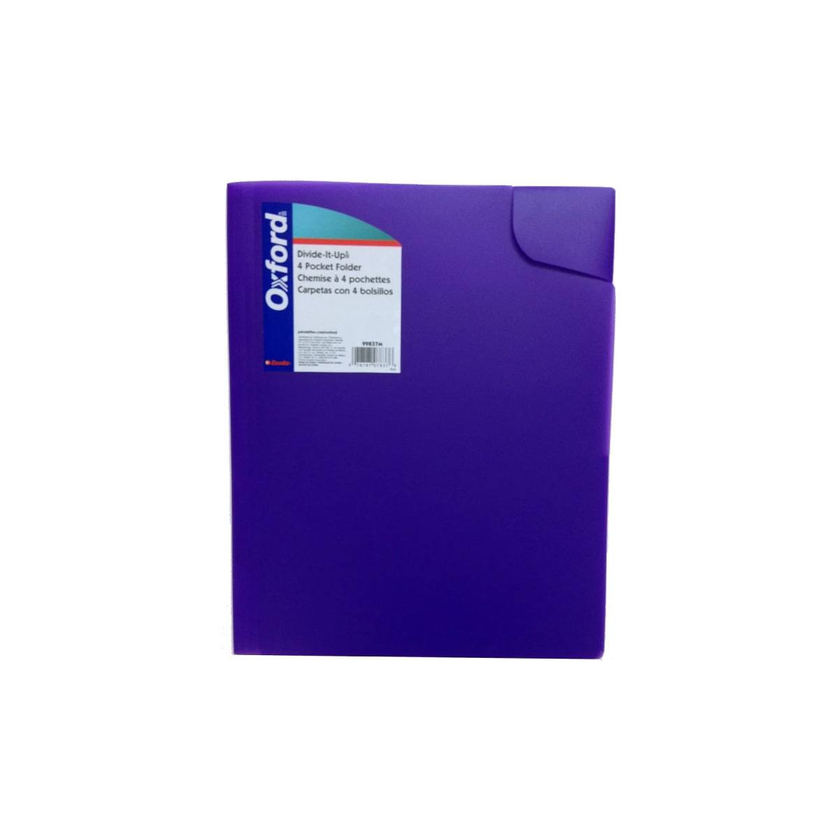Folder Oxford Carta 4 Divisiones Morado C/25