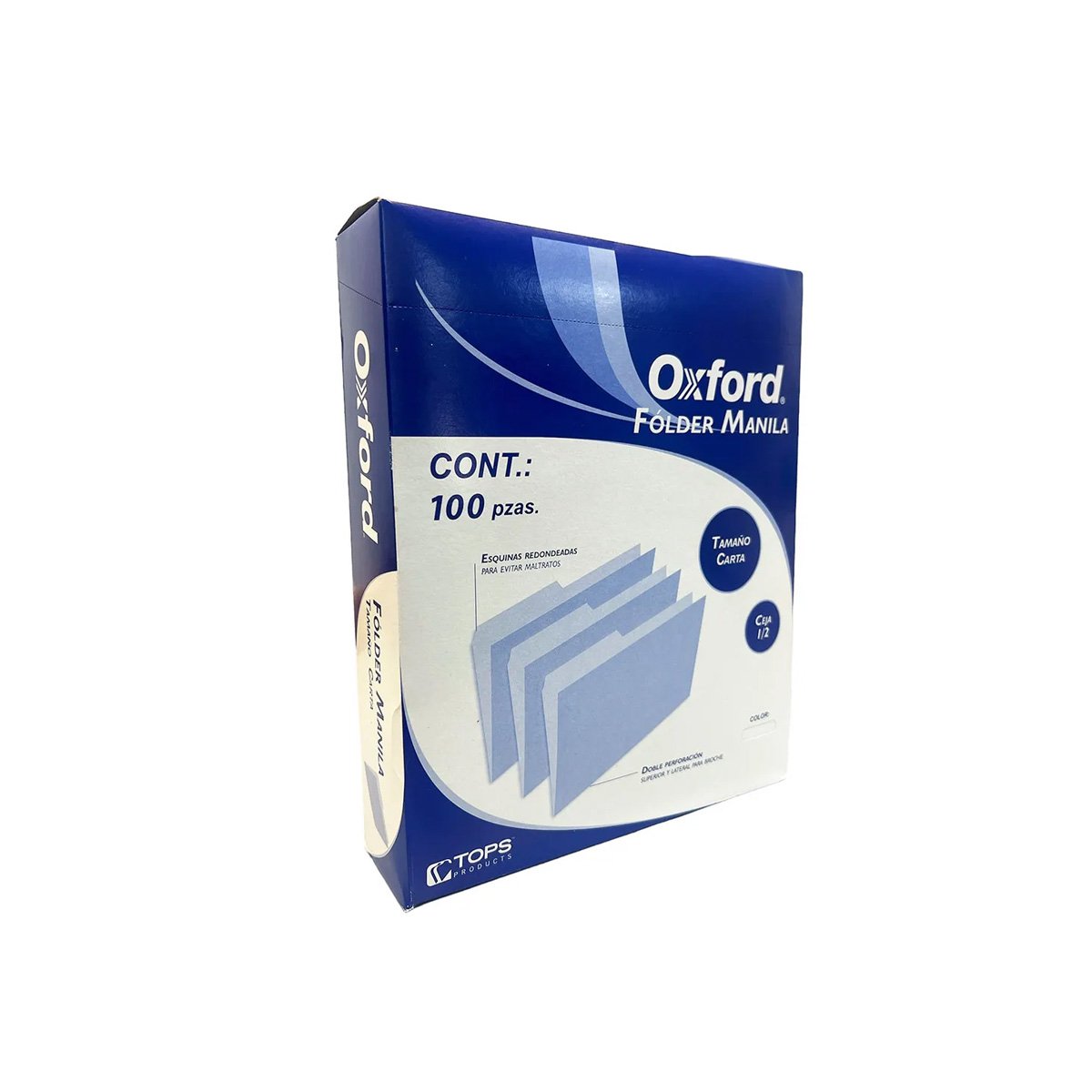 Folder Oxford Manila Carta C/100 Articulos Escolar Y Oficina