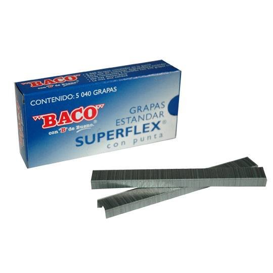 Grapa Baco G 5000 Superflex Paq C/5040 Articulos Escolar Y Oficina