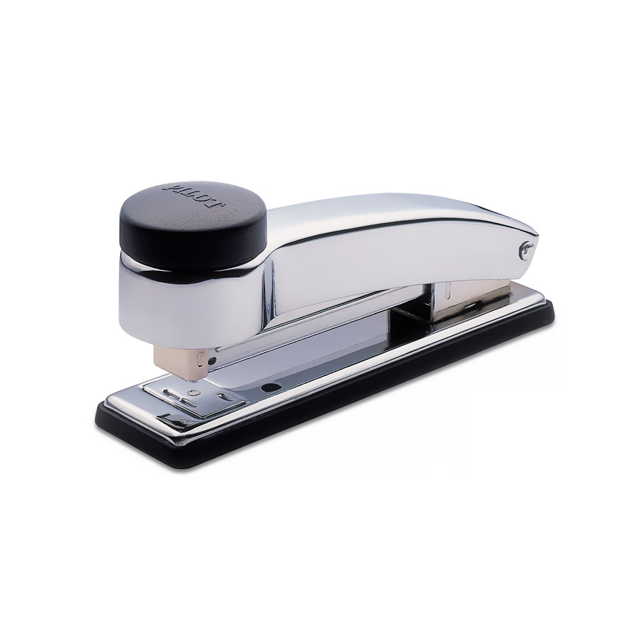 Engrapadora Pilot 401 Golpe Cromada Tira Completa