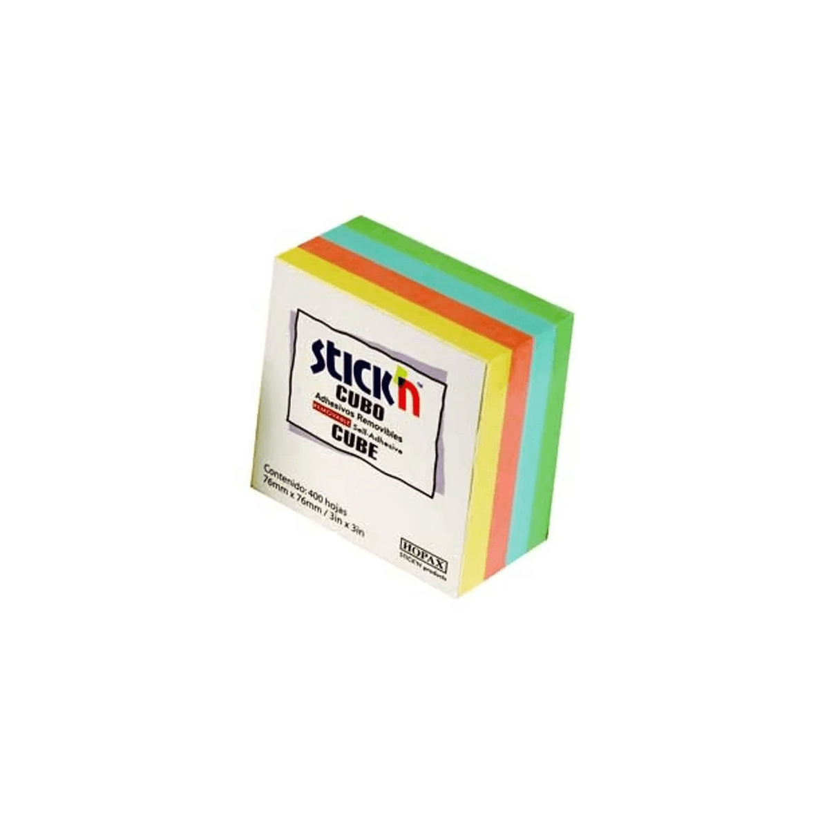 Cubo Mae Pastel 4 Colores 400 Hjs 3X3 Articulos Escolar Y Oficina