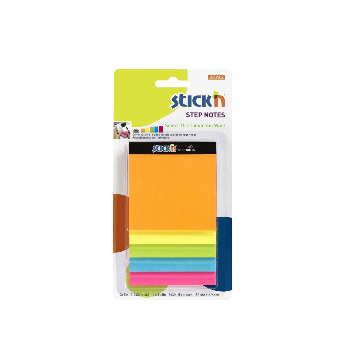 Cubo Mae Magico 5 Medidas /5 Colores Neon 150 Hojas