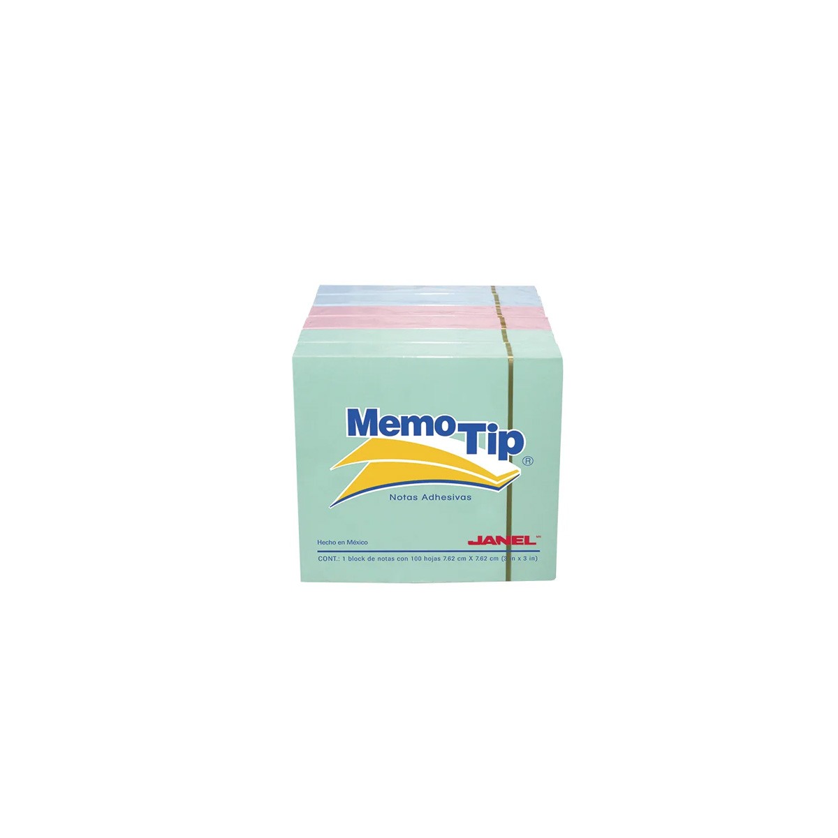 Notas Adhesivas Janel Memo Tip Pastel 3X3 100H Paq C/6 Piezas