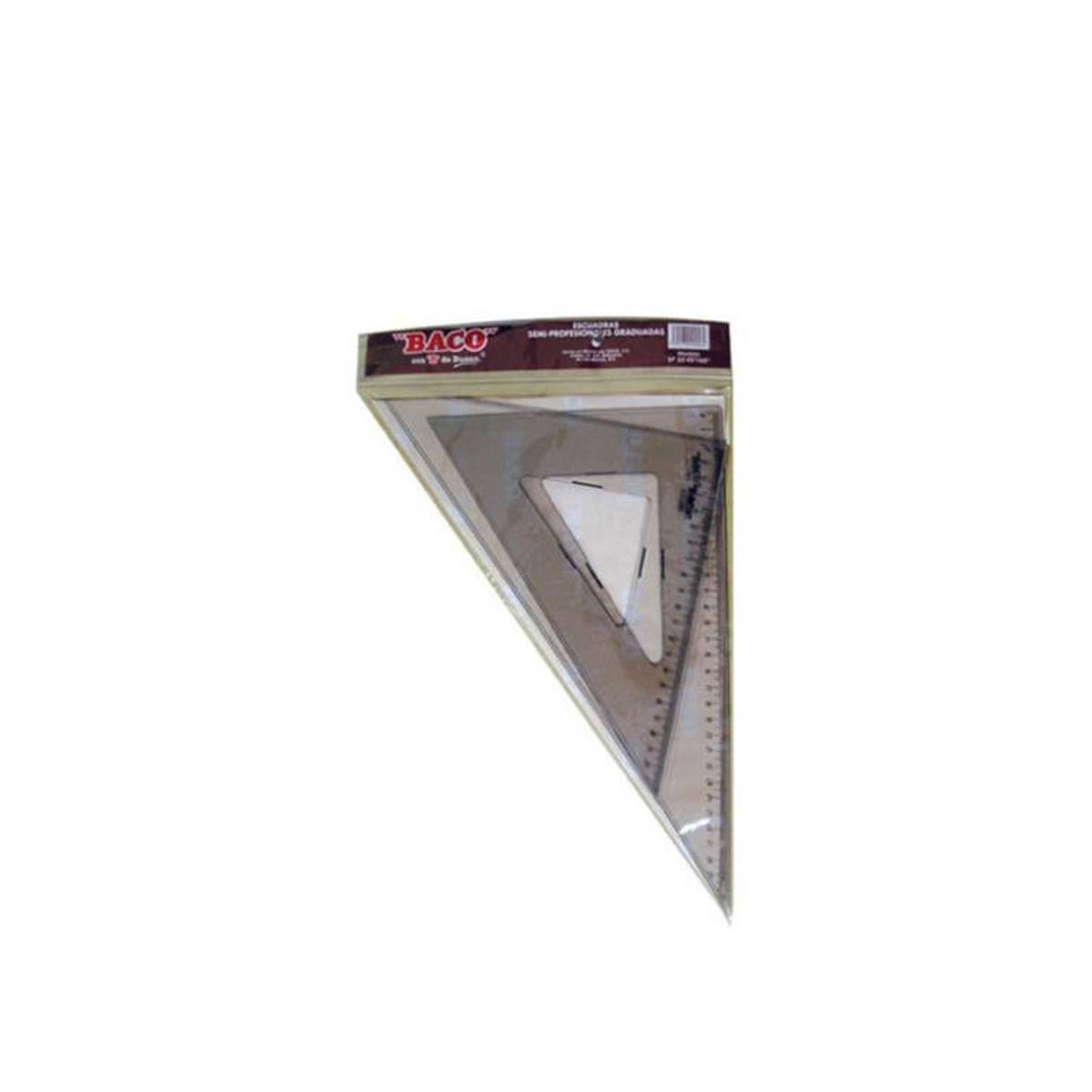 Juego Escuadras Baco Sp-3245/60 C/Grad C/Bisel