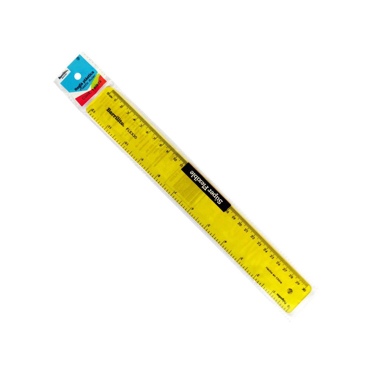 Regla Barrilito Super Flexible 30Cm Articulos Escolar Y Oficina