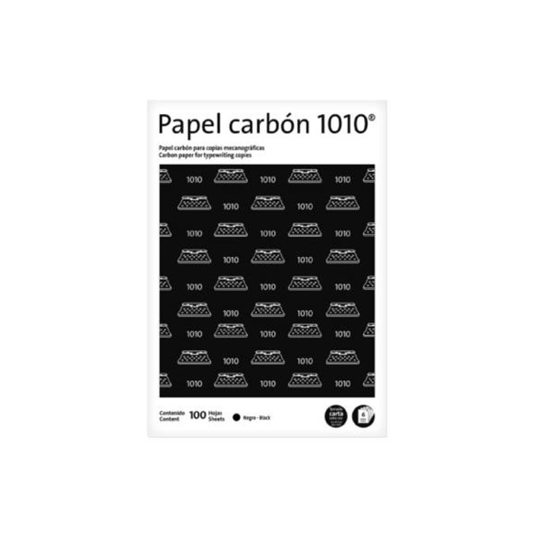 Papel Carbon Pelikan 1010 Negro Carta Paq C/100 Pz Hojas