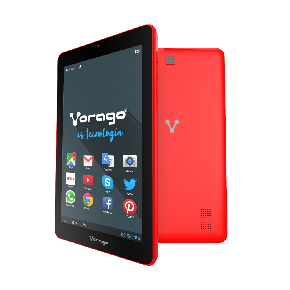 Tablet 7 Vorago Pad-7-V5-Rd Android 8.1 4Core 1Gb 16Gb Musb Roja