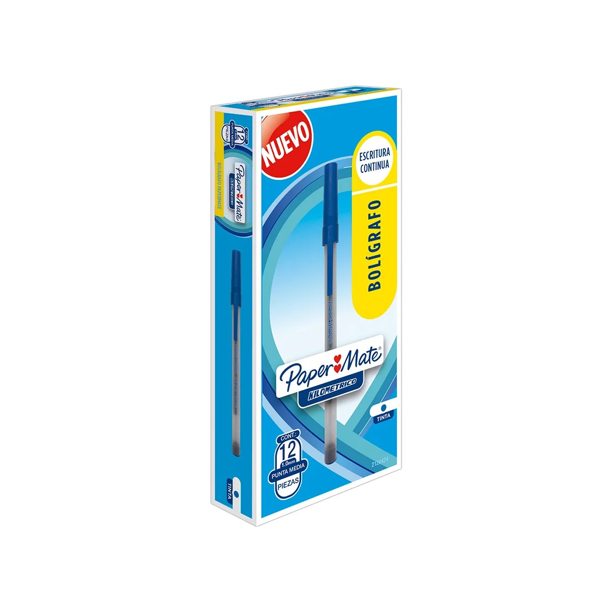 Bolígrafo Papermate Mediano Azul 12 Piezas 2129424