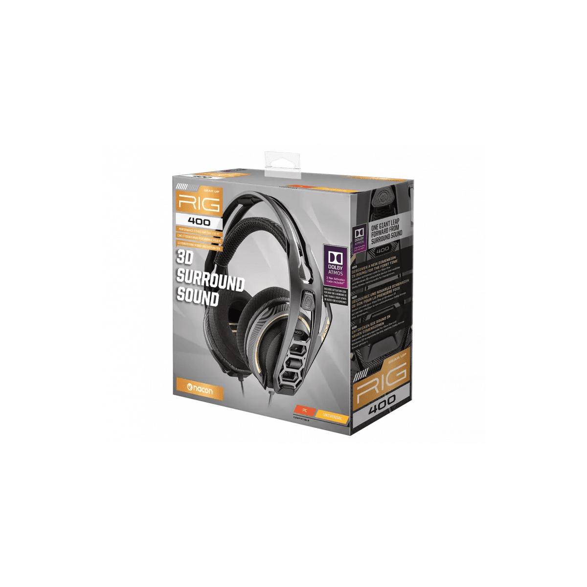 Audífonos Gamer Plantronics Rig 400 Series Negro