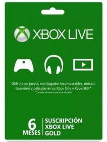Microsoft Xbox Live Gold 6 Meses Fpp Geo