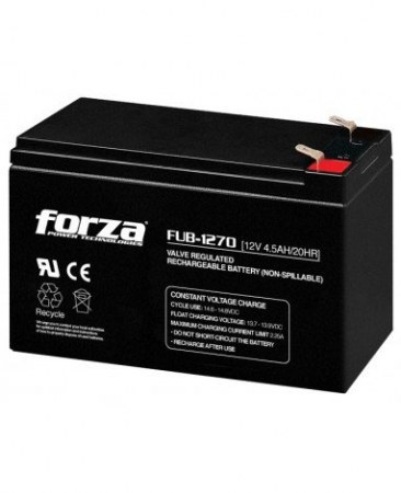 Bateria Para No Break Forza Color Negro 12V 7000Mah Plomo-Acido