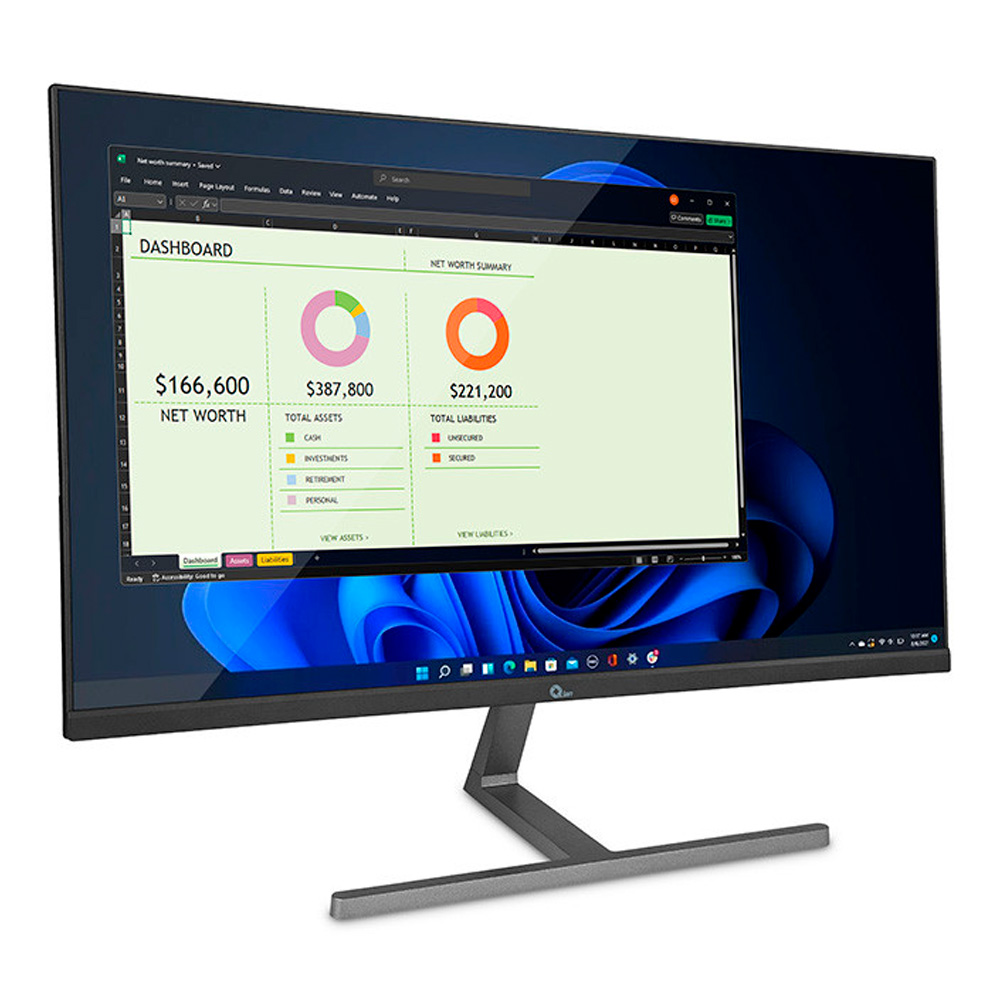Monitor Qian 27" Ips Fhd 100Hz 4Ms Freesync Hdmi Vga Negro Qmf-Ipf27-01