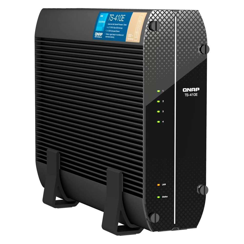 Nas Qnap Ts-410E Intel Celeron J6412 4X Bahías Sata Iii Negro (No Incluye Discos) Ts-410E-8G-Us