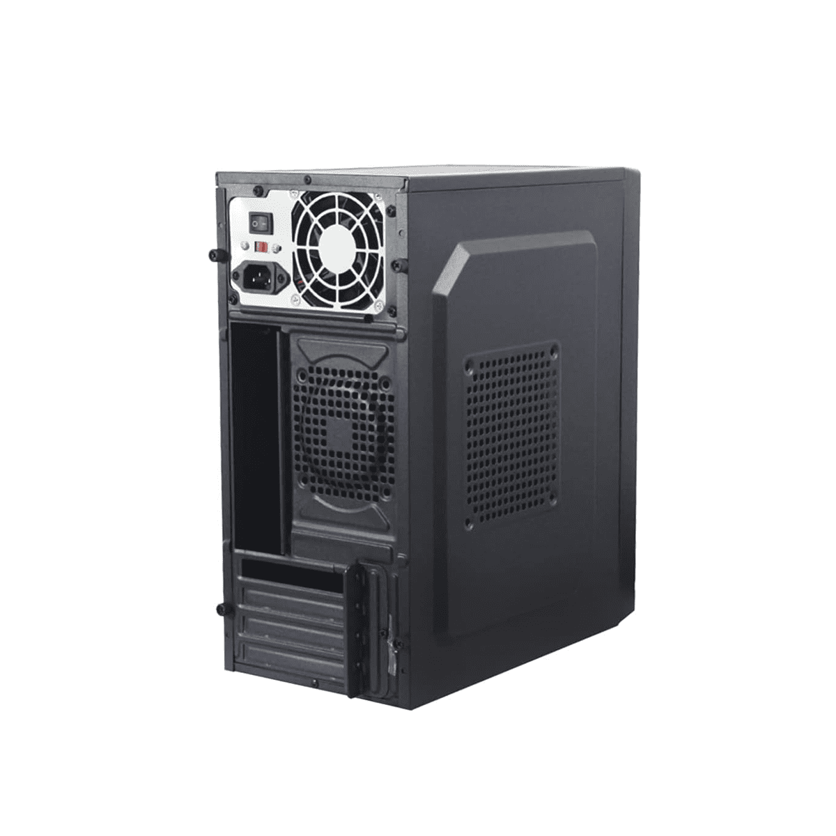 Gabinete Quaroni Qcmt-08 Mini-Tower Micro Atx Usb 2.0 Con Fuente De Poder 500W Negro