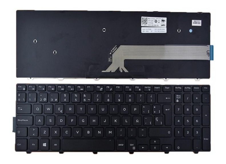 Teclado Laptop Tec493 Negro Dell Inspiron 15-3000 15 5000