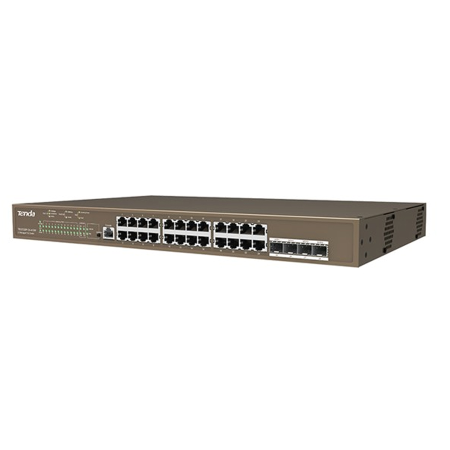 Switch Tenda Ipcom 24P 10/100/1000 Poe Af/At 370W L3 / G5328P-24-410W