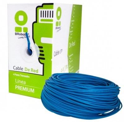 Bobina Cable Utp Cat 5E Brobotix 100M Color Azul Interiores