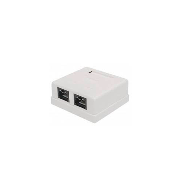 Caja Roseta Pared 2 Jack Cat6 Nitrotel (Ntmb62Wh)Blue